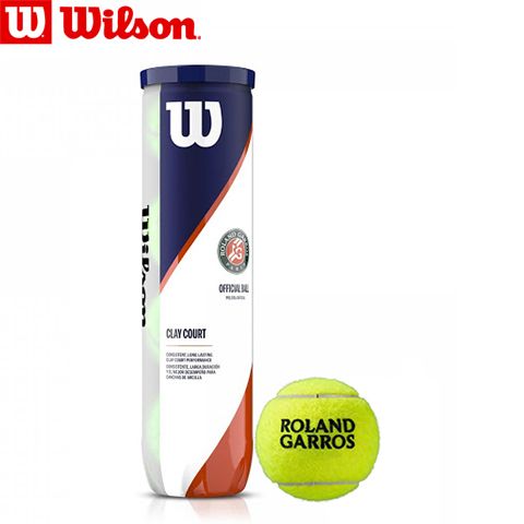 WRT115002 - М'ячі тенісні CLAY COURT Roland Garros (туба 4 шт.)